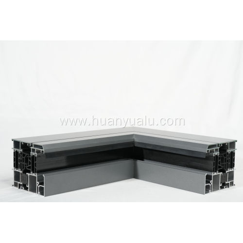 Energy saving aluminum sliding door and window frames